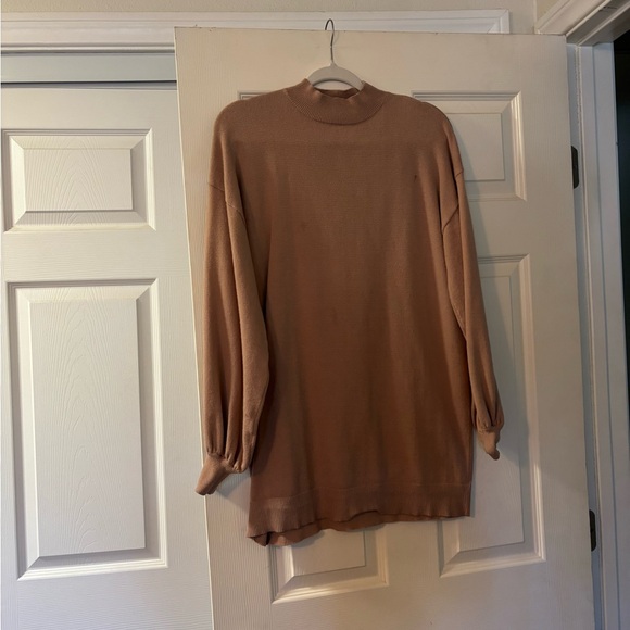 Forever 21 Dresses & Skirts - Forever 21 Beige Knit Sweater Dress